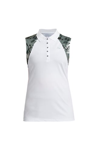 Picture of Rohnisch ZNS Leaf Sleeveless Polo Shirt - Green Leaves