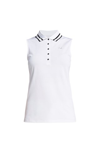 Picture of Rohnisch Pim Sleeveless Polo Shirt - White - XXL ONLY