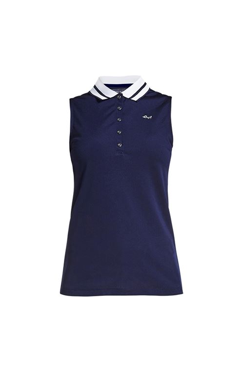 Rohnisch zns Pim Sleeveless Polo Shirt - Indigo Night - 224039