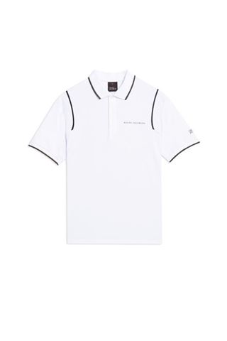Picture of Oscar Jacobson ZNS Keaton Course Polo Shirt - White 916