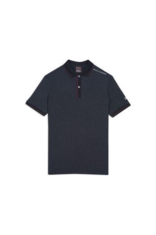 Picture of Oscar Jacobson zns Falcon Course Polo Shirt - Black 310