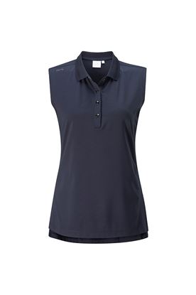 Show details for Ping Ladies Solene Sleeveless Polo Shirt - Navy