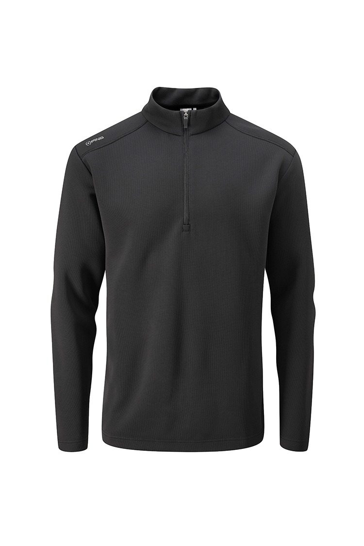 black half zip sweater