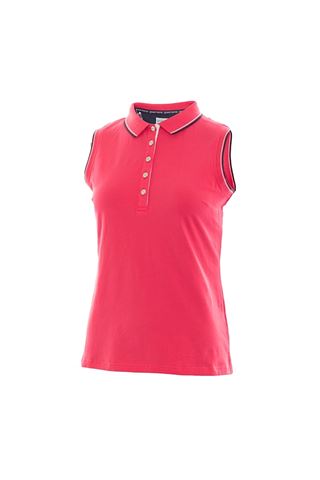 Picture of Green Lamb zns  Pam Jersey Club Sleeveless Polo Shirt - Hibiscus