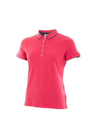 Picture of Green Lamb zns Paige Jersey Club Polo Shirt - Hibiscus