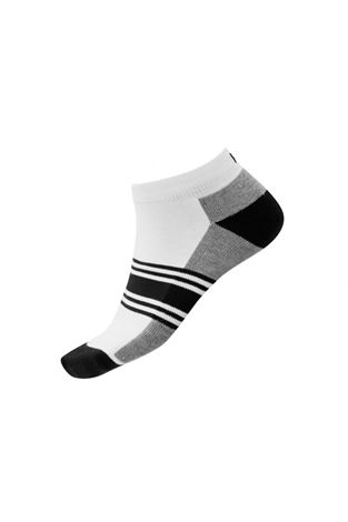 Show details for FootJoy ProDry Fashion Sock - White / Black / Grey