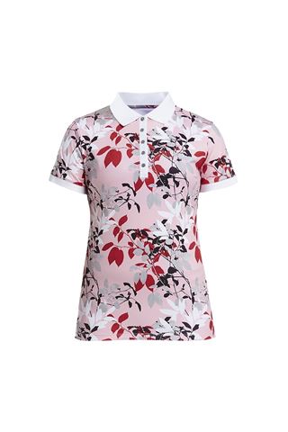 Picture of Rohnisch zns  Leaf Polo Shirt - Pink Leaves
