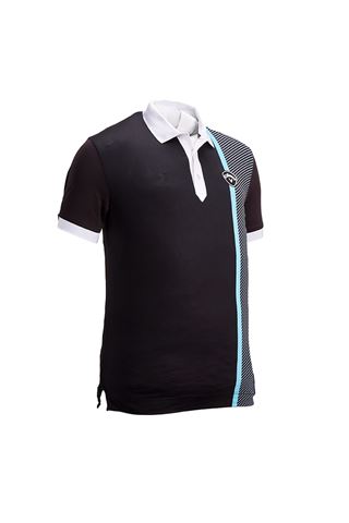 Picture of Callaway  ZNS Men's X Bold Linear Print Polo Shirt - Caviar
