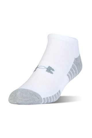 Picture of Under Armour zns UA Heatgear No Show Socks - 3 Pack - White