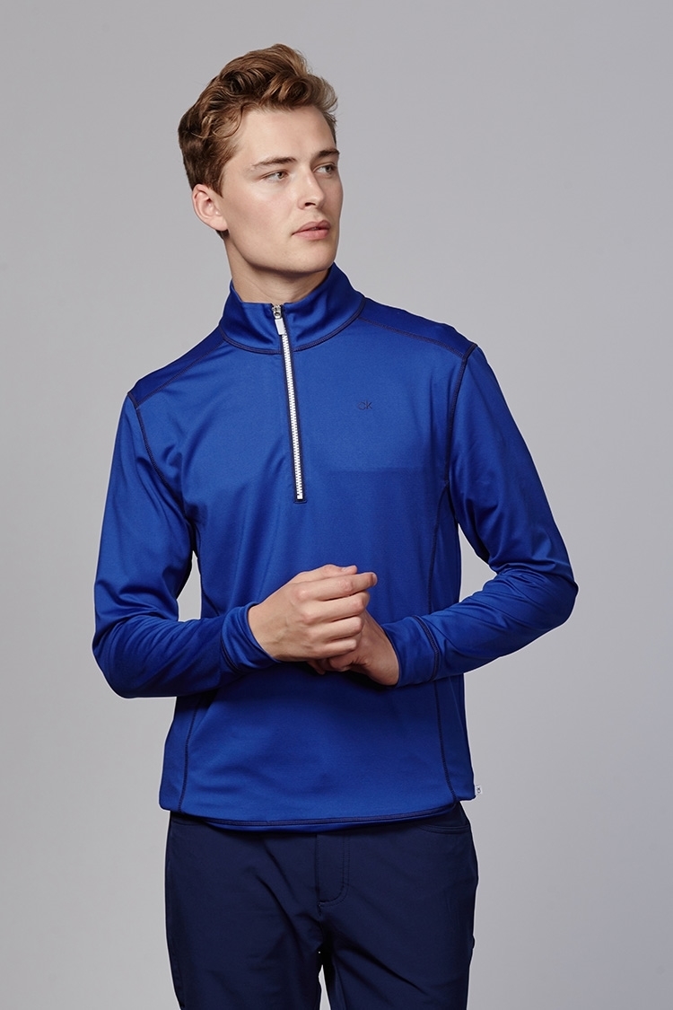 Picture of Calvin Klein zns Galaxy 1/2 Zip Top - Cobalt