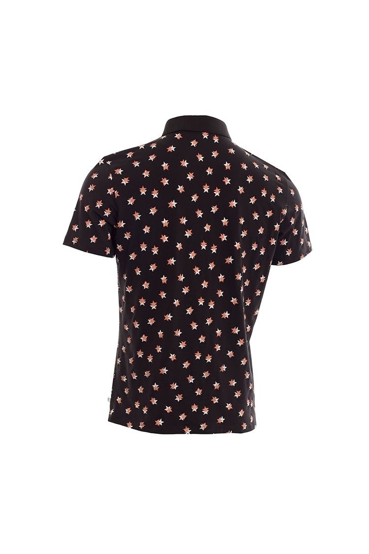 Picture of Calvin klein Men's Scarlar Polo Shirt - Black / Porange