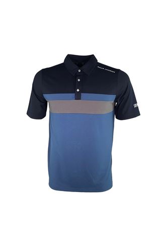 Picture of Oscar Jacobson Boston Course Polo Shirt - Dark Blue 216