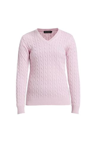 Picture of Rohnisch zns Ladies Cable Pullover - Light Pink