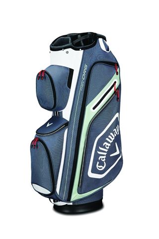 Picture of Callaway zns Golf Chev Org Cart Bag - Titanium / White / Silver