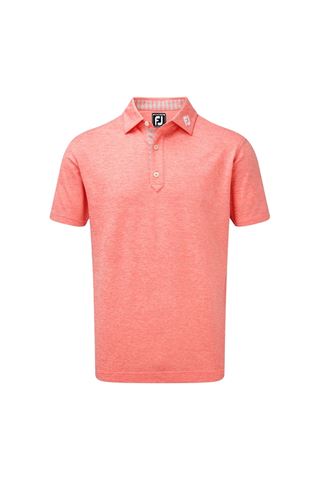 Picture of Footjoy zns Stretch Heather Pique with Stripe Trim - Watermelon