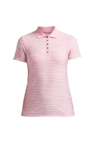 Picture of Rohnisch zns  Ladies Wave Short Sleeve Polo Shirt - Rose Pink