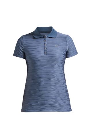 Picture of Rohnisch ZNS Ladies Wave Short Sleeve Polo Shirt - Dusty Blue
