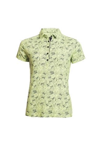 Picture of Green Lamb ZNS Ladies Priscilla Printed Polo Shirt - Lime / Navy