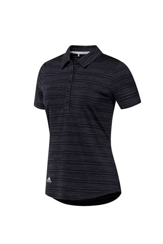 Picture of adidas Ladies zns Novelty Short Sleeve Polo Shirt - Black / White