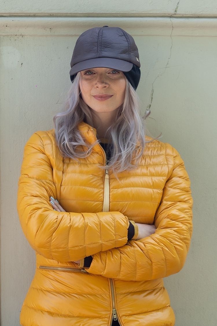 Picture of Swing out Sister Ladies Eloise Water Repellant Jacket / Gilet - Mellow Gold