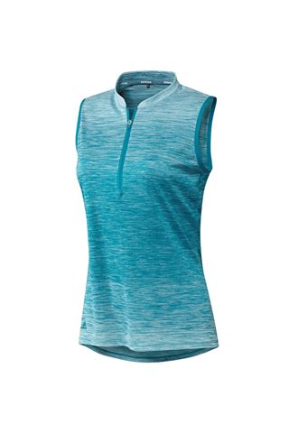 Picture of adidas zns Ladies Novelty Sleeveless Polo Shirt - Active Teal