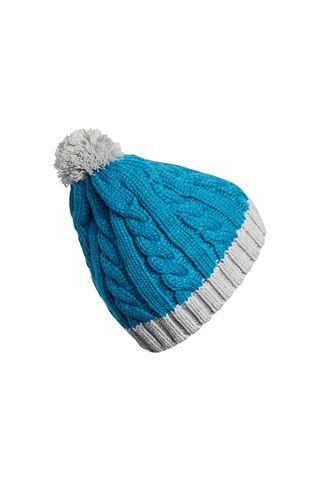 Picture of adidas Golf zns Ladies Two Tone Pom Pom Beanie - Active Teal