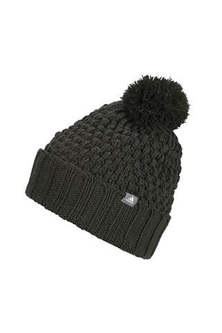 Picture of adidas zns Golf Ladies Fleece Lined Pom Pom Beanie - Legend Earth