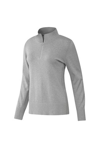 Picture of adidas zns Golf Ladies 3 Stripe Sweater - Mid Grey Heather
