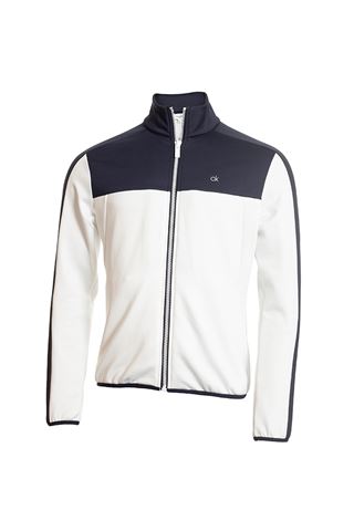 Picture of Calvin Klein zns Men's Golf Atlas Full Zip Jacket / Sweater - White / Navy
