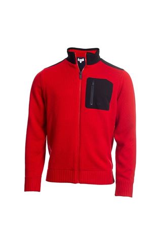Picture of Calvin Klein zns Men's Golf Navigation Lined Sweater - Red