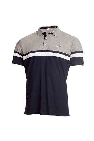 Picture of Calvin Klein zns Men's Golf Pendant Polo Shirt - Navy / Grey