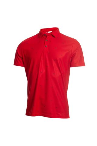 Picture of Calvin Klein zns Men's Golf Monogram Polo Shirt - Red