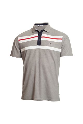 Picture of Calvin Klein zns Men's Golf Anchor Polo Shirt - Grey / White