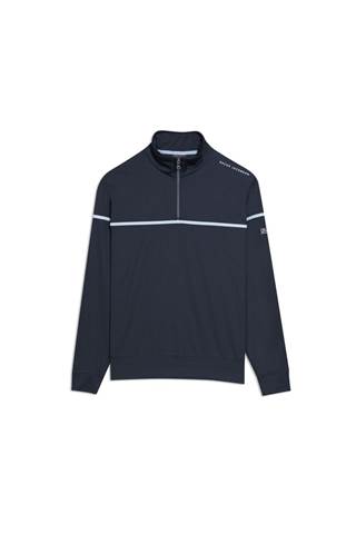 Picture of Oscar Jacobson Men's Bill Course Half Zip Pullover - Blue 210