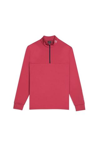 Picture of Oscar Jacobson zns Jonathan Thermal Half Zip Top - Red 622