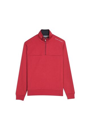 Picture of Oscar Jacobson zns  Hawkes Course 1/2 Zip Pullover - Red 622