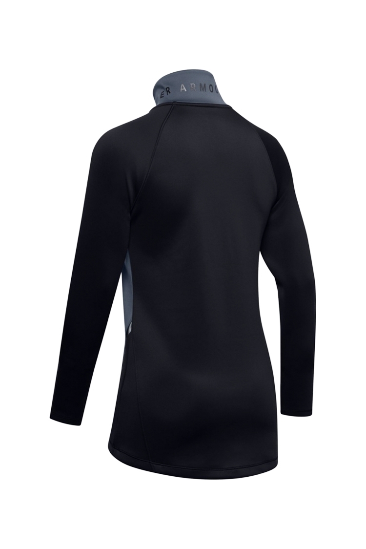 Picture of Under Armour zns UA Ladies Coldgear 1/2 Zip Colour Block Top - Black 001