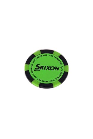 Show details for Srixon Poker Chip Ball Marker - Bright Green / Black