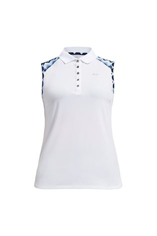 Show details for Rohnisch Ladies Element Sleeveless Polo Shirt - Zigzag Blue