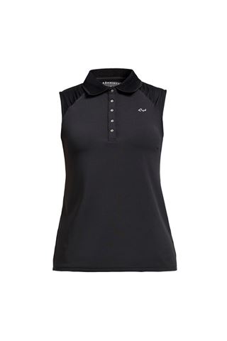 Picture of Rohnisch zns Ladies Pulse Sleeveless Polo Shirt - Black