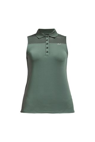 Picture of Rohnisch zns Ladies Miko Sleeveless Polo Shirt - Palm Green