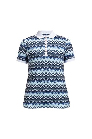 Picture of Rohnisch zns  Ladies Element Polo Shirt - Zigzag Blue