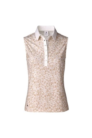 Picture of Daily Sports zns Ladies Nova Sleeveless Polo Shirt - Straw 312