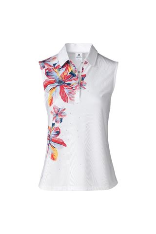 Picture of Daily Sports zns Ladies Nance Sleeveless Polo Shirt - White 100