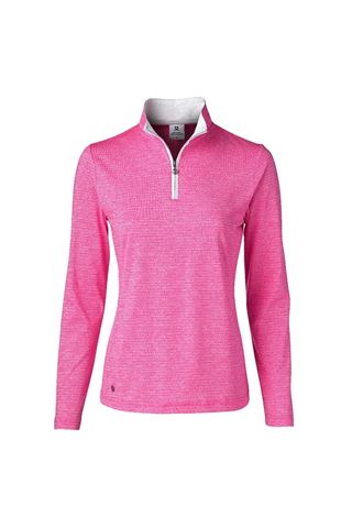 Picture of Daily Sports zns Ladies Beata Long Sleeve Polo Shirt - Hot Pink 856