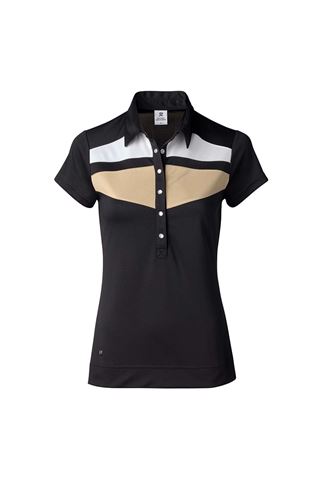 Picture of Daily Sports zns Ladies Kayla Short Sleeve Polo Shirt - Black 999