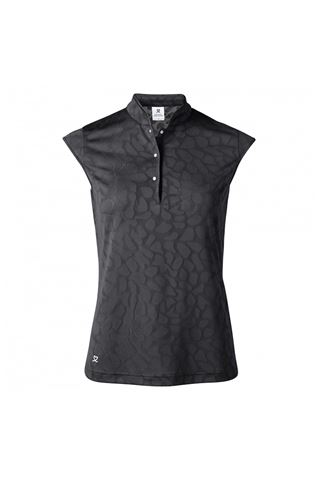 Picture of Daily Sports zns Ladies Uma Cap Sleeve Polo Shirt - Black 999