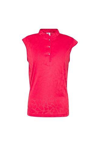 Picture of Daily Sports zns ladies Uma Cap Sleeve Polo Shirt - Sangria 871