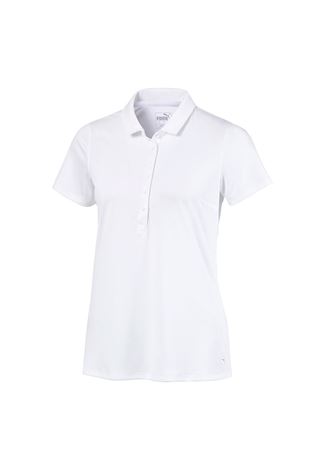 Show details for Puma Golf Ladies Rotation Short Sleeve Polo Shirt - Bright White