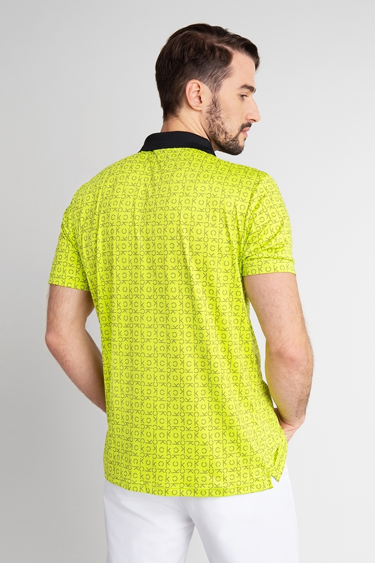 Picture of Calvin Klein Men's Geo CK Polo Shirt - Lime